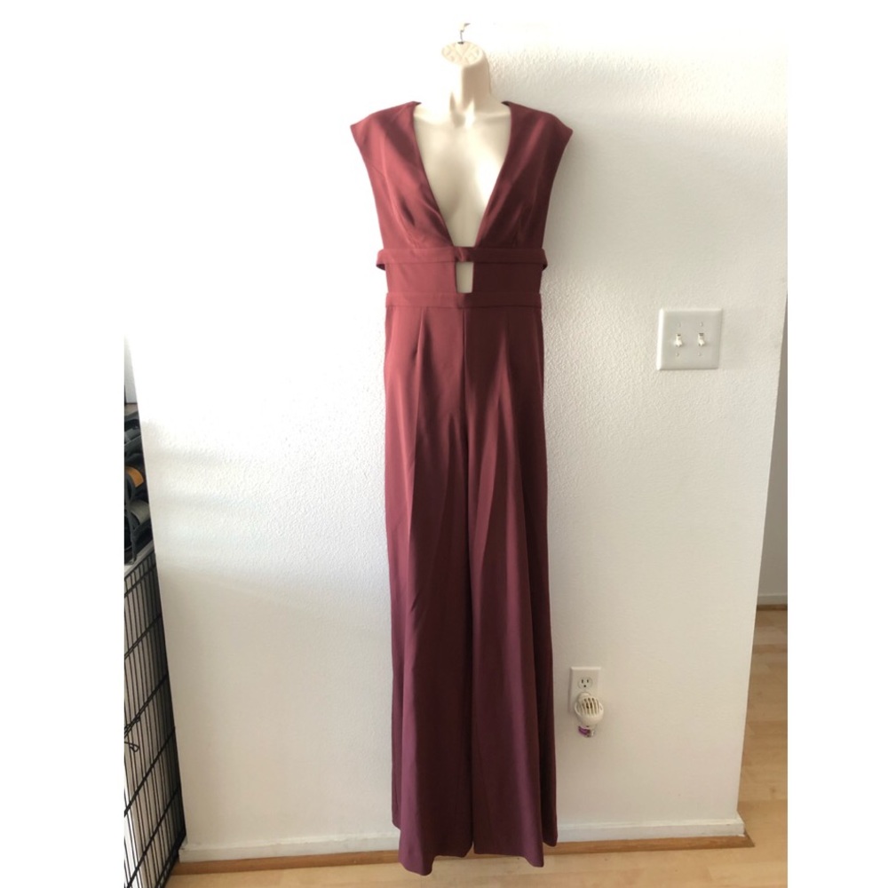 JAYGODFREY Burgundy Jumpsuit